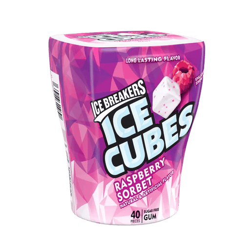 ICE BREAKERS ICE CUBES RASPBERRY SORBET ICE BREAKERS