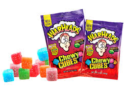 WARHEADS CUBES NEWER SOUR FRUITY CHEWY CANDY 5 OZ WARHEADS