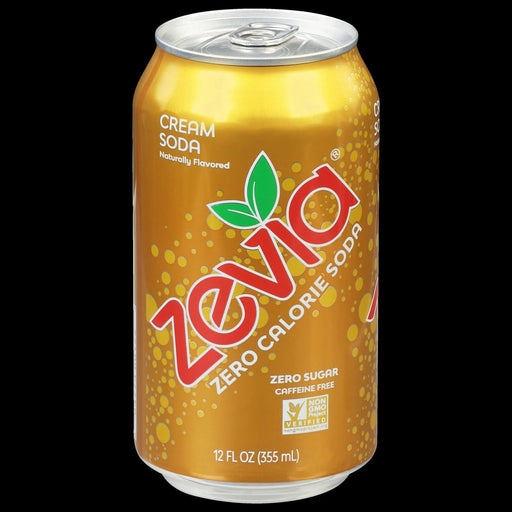 ZEVIA ZERO CALORIE SODA CREAM SODA ZEVIA