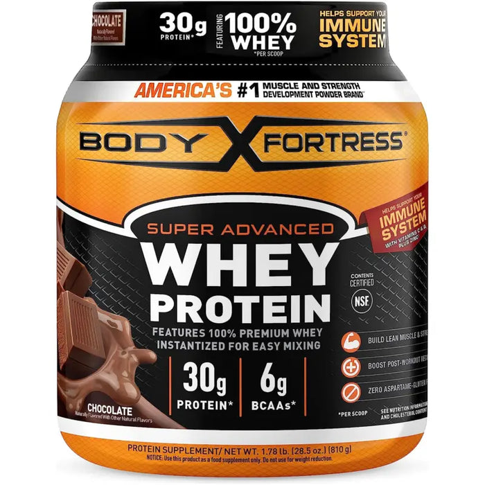 BODY FORTRESS ISOLATE PROTEIN CHOCOLATE 28.5 OZ BODY FORTRESS