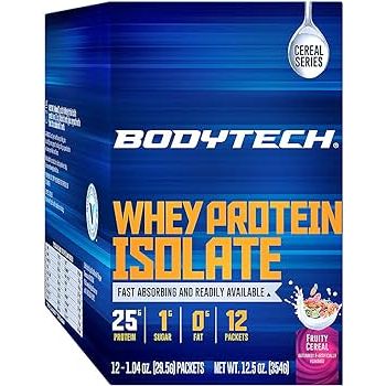 BODYTECH WHEY PROTEIN ISOLATE FRUITY CEREAL 12.5 OZ BODYTECH