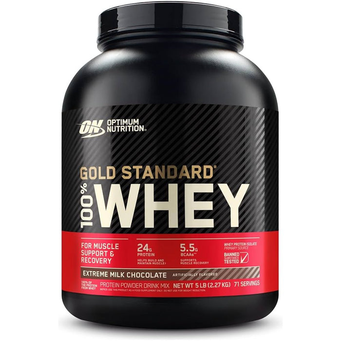 GOLD STANDARD WHEY PROTEIN MILK CHOCOLATE 5 LB OPTIMUM NUTRITION