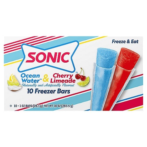 SONIC OCEAN WATER & CHERRY LIMEADE 10 BARS SONIC