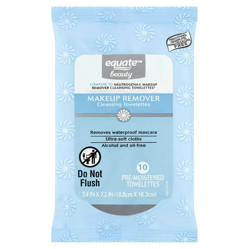 EQUATE BEAUTY MAKEUP REMOVER CLEANSING TOWETTES EQUATE