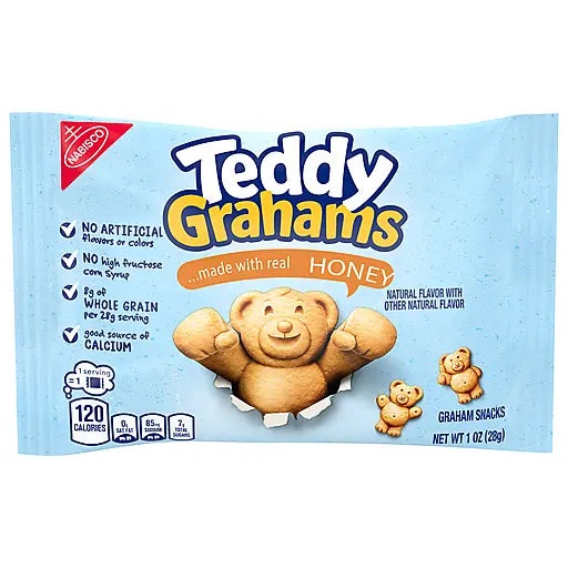 TEDDY GRAHAMS WITH REAL HONEY 1 OZ - One Stop and Shop Market
