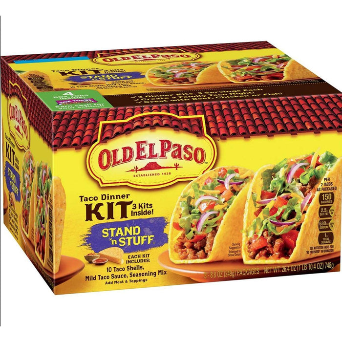 OLD EL PASO 3 KITS INSIDE 8.8 OZ OLD EN PASO