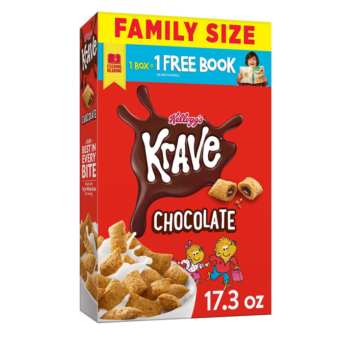 KELLOGG'S KRAVE CHOCOLATE 17.3 OZ KELLOGG'S