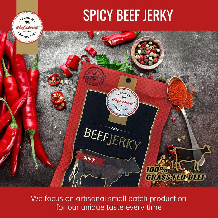 AUFSCHNITT BEEF JERKY SPICY 2OZ BOXED HALAL