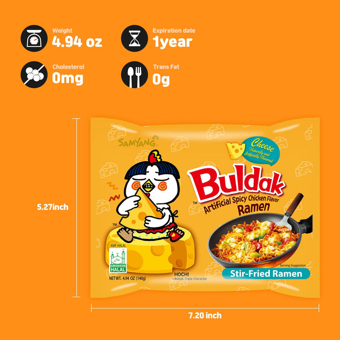 BULDAK RAMEN CHEESE 4.95 OZ BULDAK