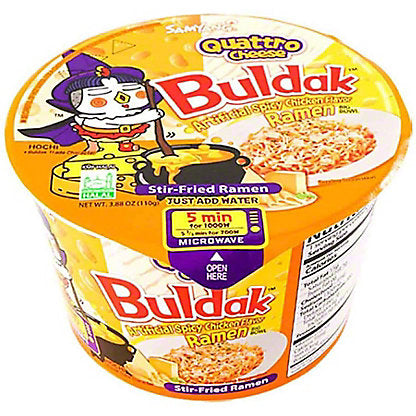 BULDAK RAMEN QUATTRO CHEESE BOWL 3.88 OZ BULDAK