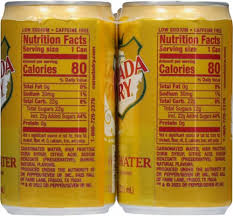 CANADA DRY TONIC WATER CONTAIN QUININE 12 OZ CANADA DRY