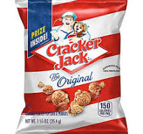 CRACKER JACK CARAMEL COATED POPCORN & PEANUTS 1.25 OZ WISE