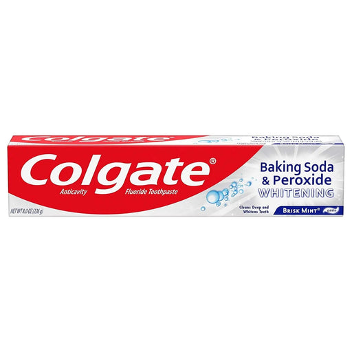 COLGATE BAKING SODA & PEROXIDE BRISK MINT 8.0 OZ COLGATE