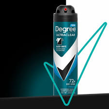 DEGREE ULTRACLEAR BLACK+ WHITE 72H FRESH 4.8 OZ DEGREE