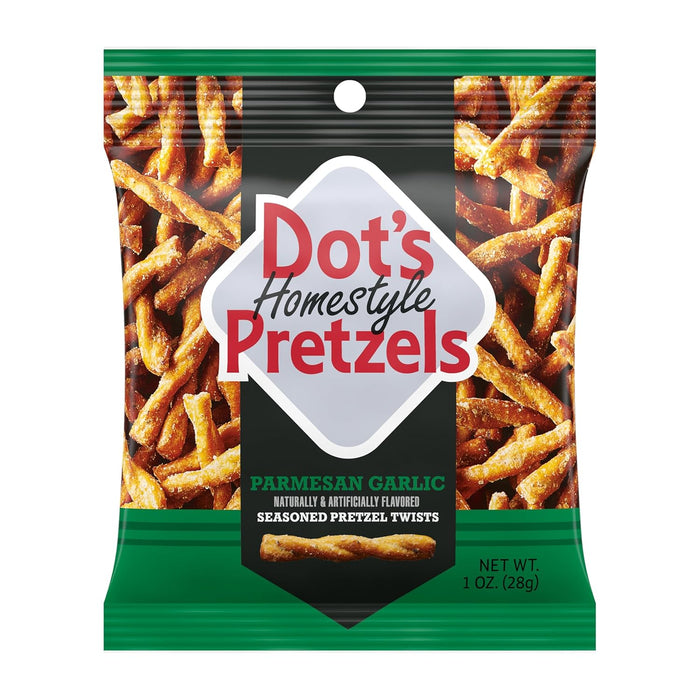 DOT'S HOMESTYLE PRETZELS PARMESAN GARLIC 1 OZ DOT'S
