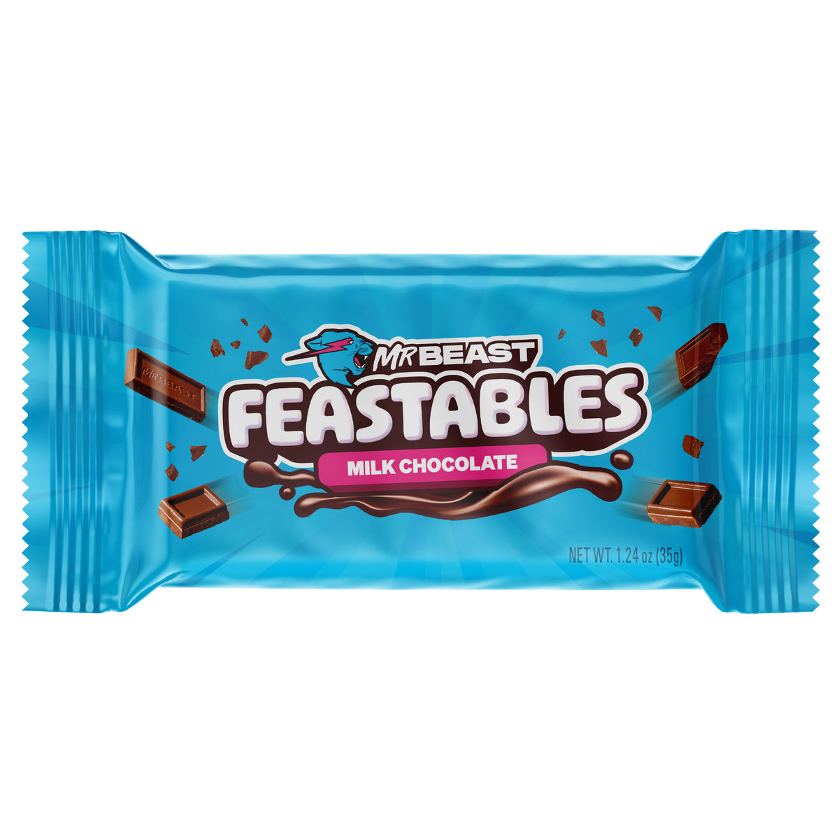 MrBeast Feastables ミルクチョコレート 1.24 oz MR BEAST FEASTABLES MILK CHOCOLATE 1.24 OZ — One Stop and Shop Market