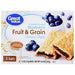 GREAT VALUE FRUIT & GRAIN BLUEBERRY CEREAL 8 BARS GREAT VALUE