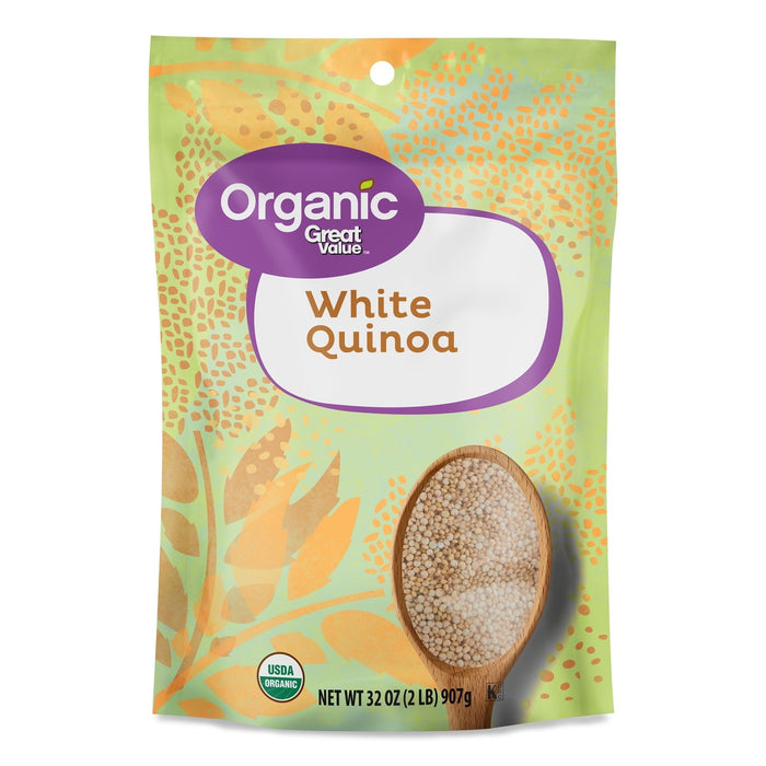 ORGANIC GREAT VALUE WHITE QUINOA GREAT VALUE