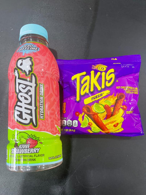 GHOST KIWI STRAWBERRY + TAKIS FUEGO 1 OZ PROMO