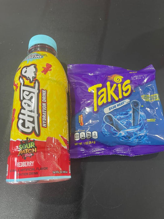 GHOST SOUR PATCH REDBERRY + TAKIS BLUE HEAT 1 OZ PROMO