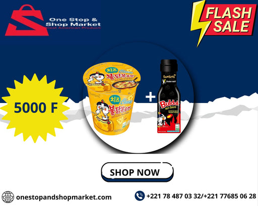 Buldak Hot Sauce Original + BULDAK CHEESE CUP BULDAK