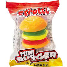 EFRUTTI MINI BURGER GUMMI CANDY 9g EFRUTTI