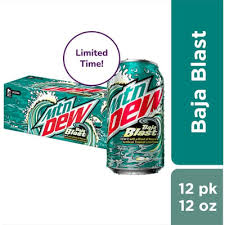 MTN DEW BAJA BLAST  12 FL OZ MTN DEW