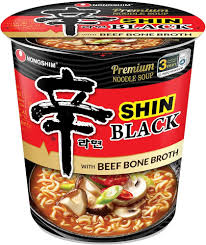 NONGSHIM SHIN BLACK WITH BEEF BONE BROTH CUP 3,56 OZ NONGSHIM