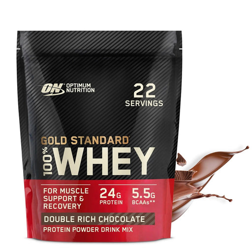 OPTIMUM NUTRITION GOLD STANDARD 100% WHEY DOUBLE RICH CHOCOLATE 22 SERVINGS OPTIMUM NUTRITION