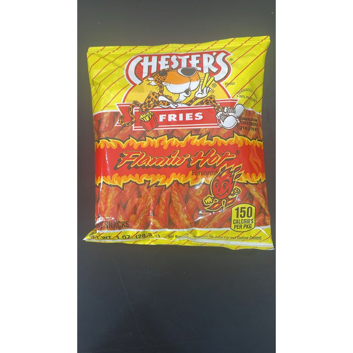 CHESTER'S fries flamin'hot 150 calories CHESTER'S