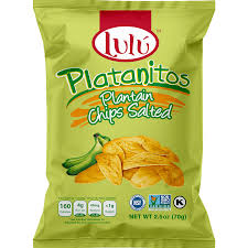 LULU PLATANITOS PLANTAIN CHIPS SALTED 2.5 0Z LULU