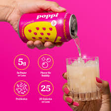 POPPI PREBIOTIC STRAWBERRY LEMON 12 OZ POPPI