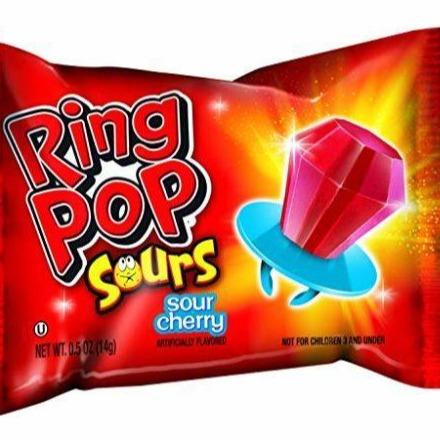 RING POP SOUR CHERRY RING POP