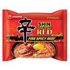 NONGSHIM SHIN RAMYUN RED FIERY SPICY BEEF 4.4 OZ NONGSHIM