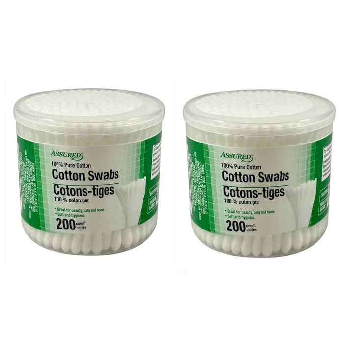 ASSURED COTTON SWABS 200 COUNT ASSURED