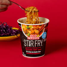 CUP NOODLES STIIR FRY TERIYAKI BEEF 3 OZ NISSIN