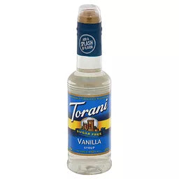 TORANI SUGAR FREE VANILLA SYRUP 12.7 FL OZ HERSHEY'S