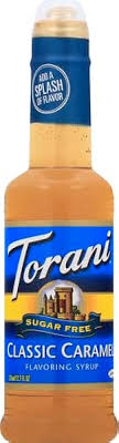 TORANI SUGAR FREE CLASSIC CARAMEL SYRUP 12.7 FL OZ HERSHEY'S