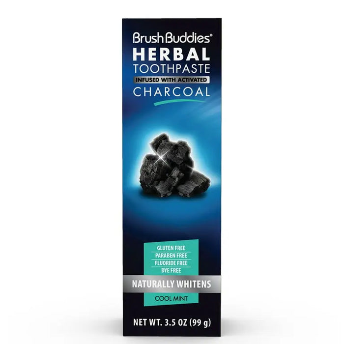 BRUSH BUDDIES HERBAL TOOTHPASTE CHARCOAL BRUSH BUDDIES