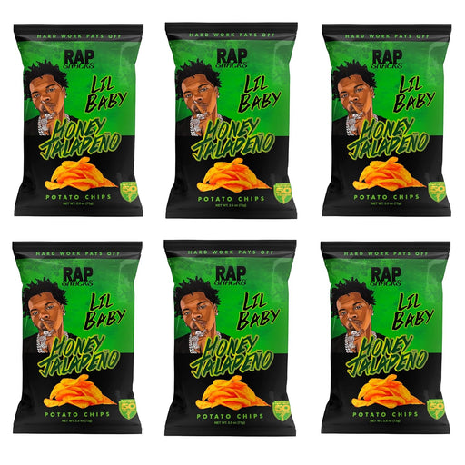 RAP SNACK LIL BABY HONEY JALAPENO CHIPS 2.5 OZ RAP SNACK