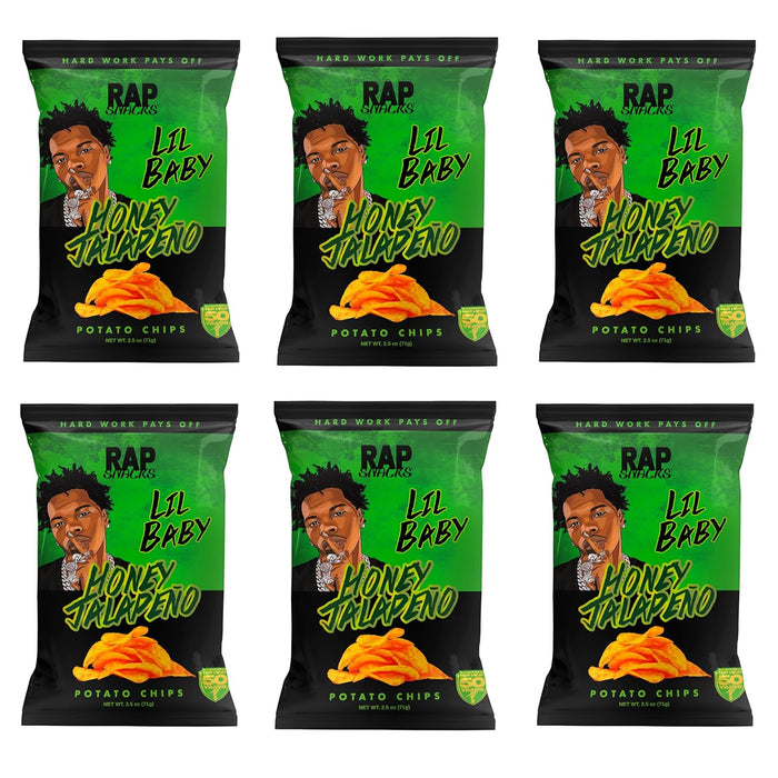 RAP SNACK LIL BABY HONEY JALAPENO CHIPS 2.5 OZ RAP SNACK