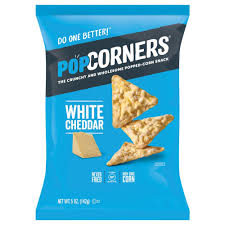 POPCORNERS WHITE CHEDDAR FLAVORED 1 OZ POPCORNERS