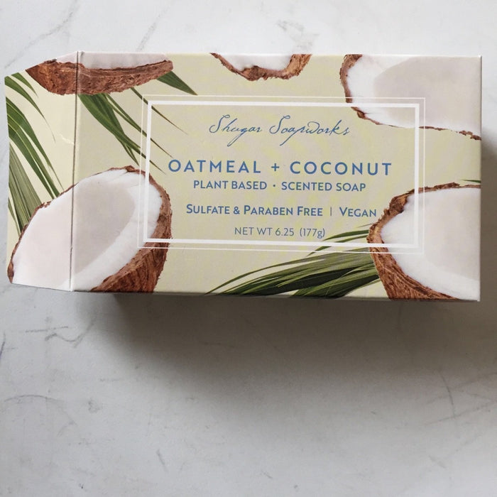 OATMEAL + COCONUT PLANT DERIVED SCENTED SOAP SHUGAR SOAPWORKS