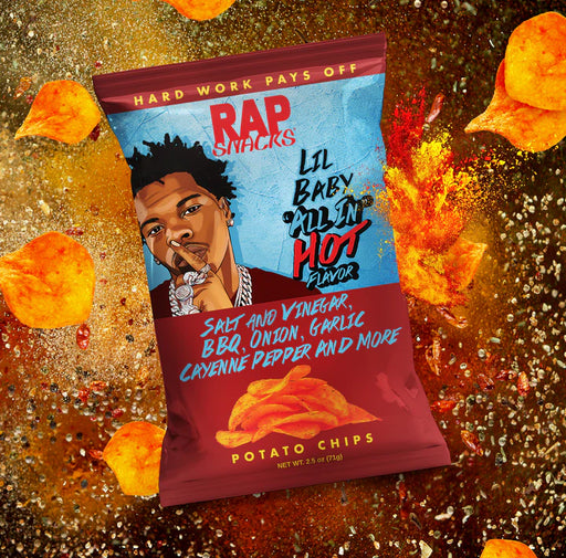 RAP SNACK LIL BABY ALL IN HOT POTATO CHIPS 2.5 OZ RAP SNACK