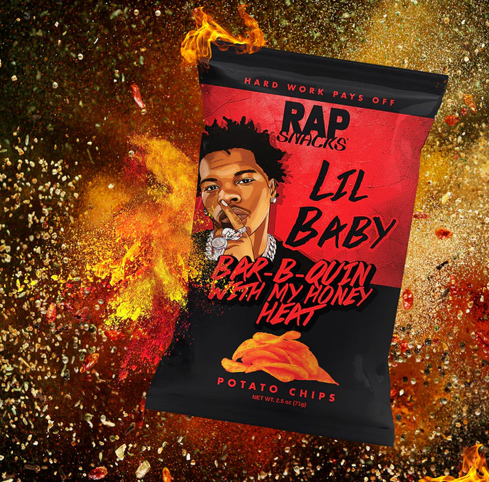 RAP SNACK LIL BABY ALL IN HOT POTATO CHIPS 2.5 OZ RAP SNACK