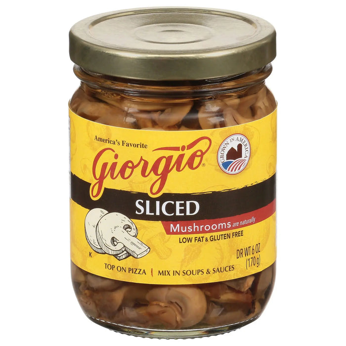 GIORGIO SLICED MUSHROOMS 6 OZ GIORGIO