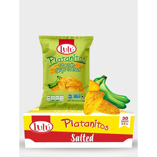 LULU PLATANITOS PLANTAIN CHIPS SALTED 2.5 0Z LULU