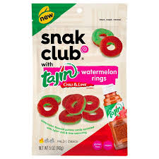 SNAK CLUB TAJIN WATERMELON RING CHILI & LIME 2.5 OZ TAJIN