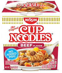 NISSIN CUP NOODLES BEEF NISSIN