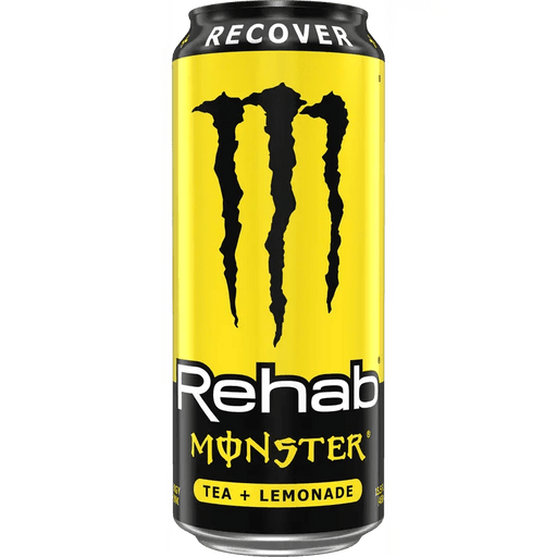 REHAB MONSTER TEA + LEMONADE- Energy drink for recovery and revitalization.